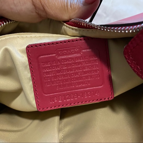 Coach Scarlet Kristin Woven Leather Hobo - Picture 6 of 13